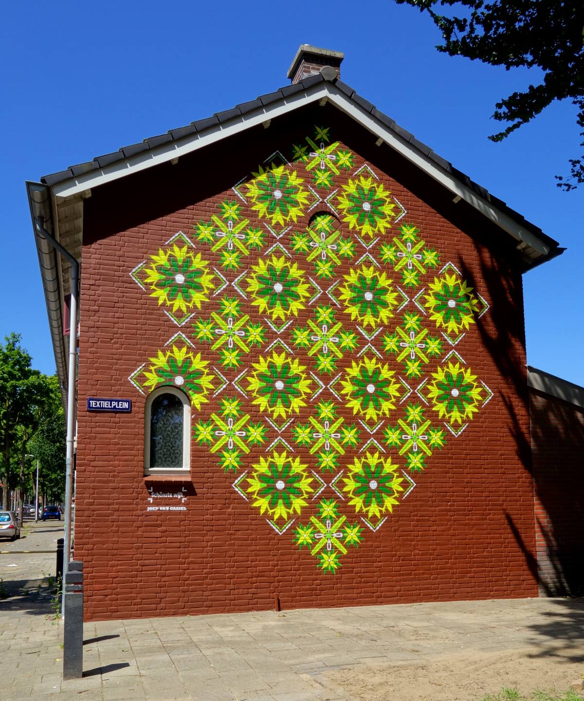 muurschildering-textielplein-patroon-tilburg