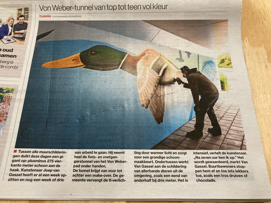 artikelbrabantsdagbladmuurschilderingfietstunneltilburg